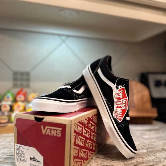 VAN Old Skool Black/White-M 8.5 & W 10 - Picture 1 of 10
